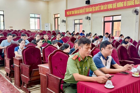Xã Vũ Quang tập huấn công tác bảo vệ bí mật nhà nước năm 2026