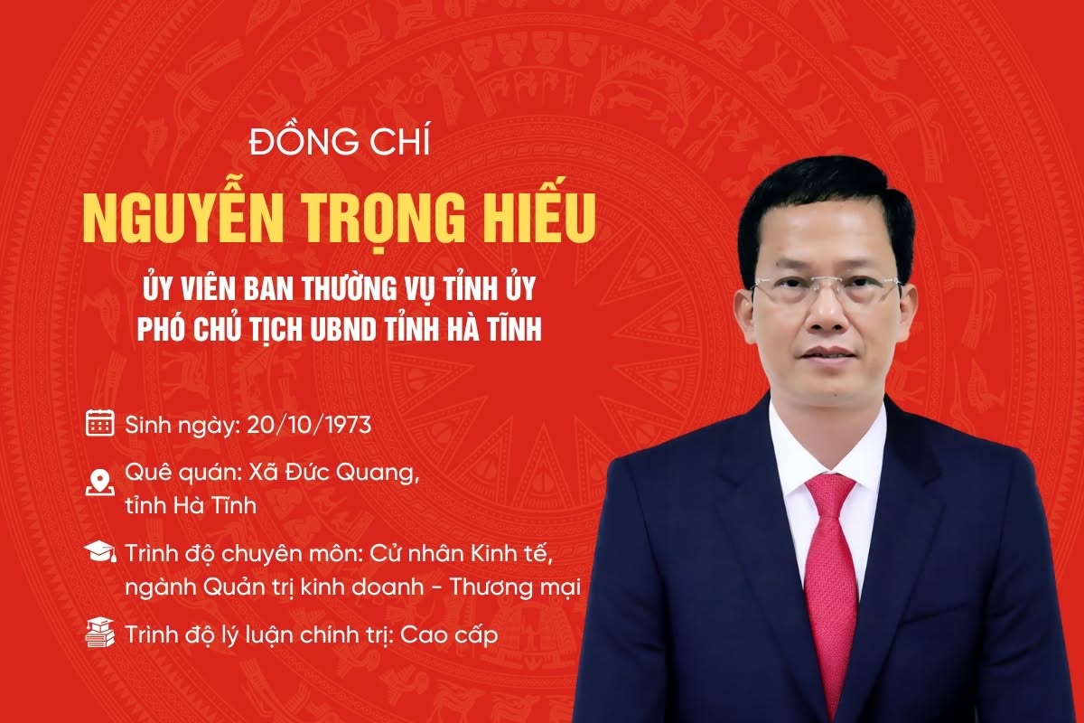 Quá trình công tác của tân Phó Chủ tịch UBND Ok king hiện đang mở Nguyễn Trọng Hiếu