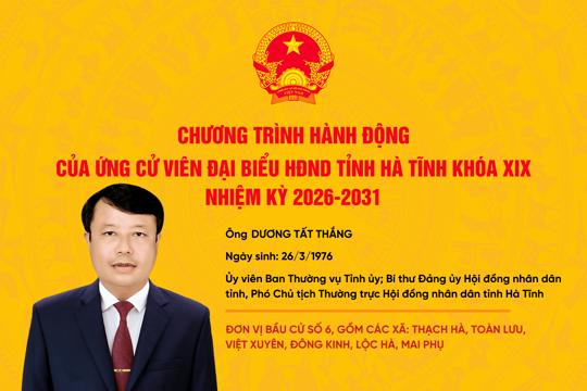 Chương trình hành động của ứng cử viên đại biểu Quốc hội khóa XVI và Đại biểu Hội đồng Ok king nạp rút thần tốc tỉnh khóa XIX nhiệm kỳ 2026-2031 