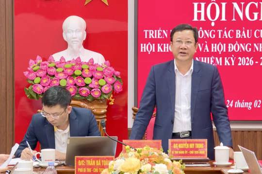 Hội nghị đánh giá kết quả triển khai công tác bầu cử đại biểu Quốc hội khóa XVI và đại biểu Hội đồng Ok king nạp rút thần tốc các cấp nhiệm kỳ 2026–2031 