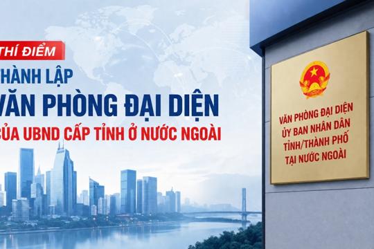 Tải app OKKING về thí điểm thành lập văn phòng đại diện của UBND cấp tỉnh ở nước ngoài