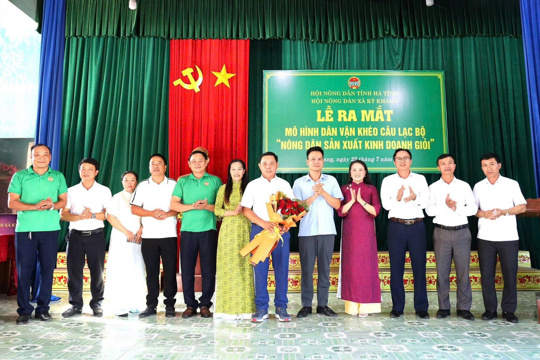 Kỳ Khang ra mắt mô hình Dân vận khéo Câu lạc bộ "Nông dân sản xuất, OKKING nohu giỏi"
