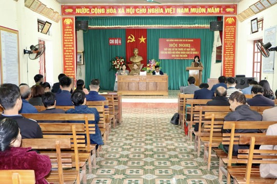 Vũ Quang tổ chức tiếp xúc cử tri trước Kỳ họp thứ 5 HĐND xã: Lắng nghe, đối thoại, củng cố niềm tin