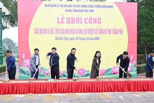 M Okking39 bảo mật cao khởi công các dự án tu bổ Khu mộ và Khu lưu niệm Tổng Bí thư Trần Phú