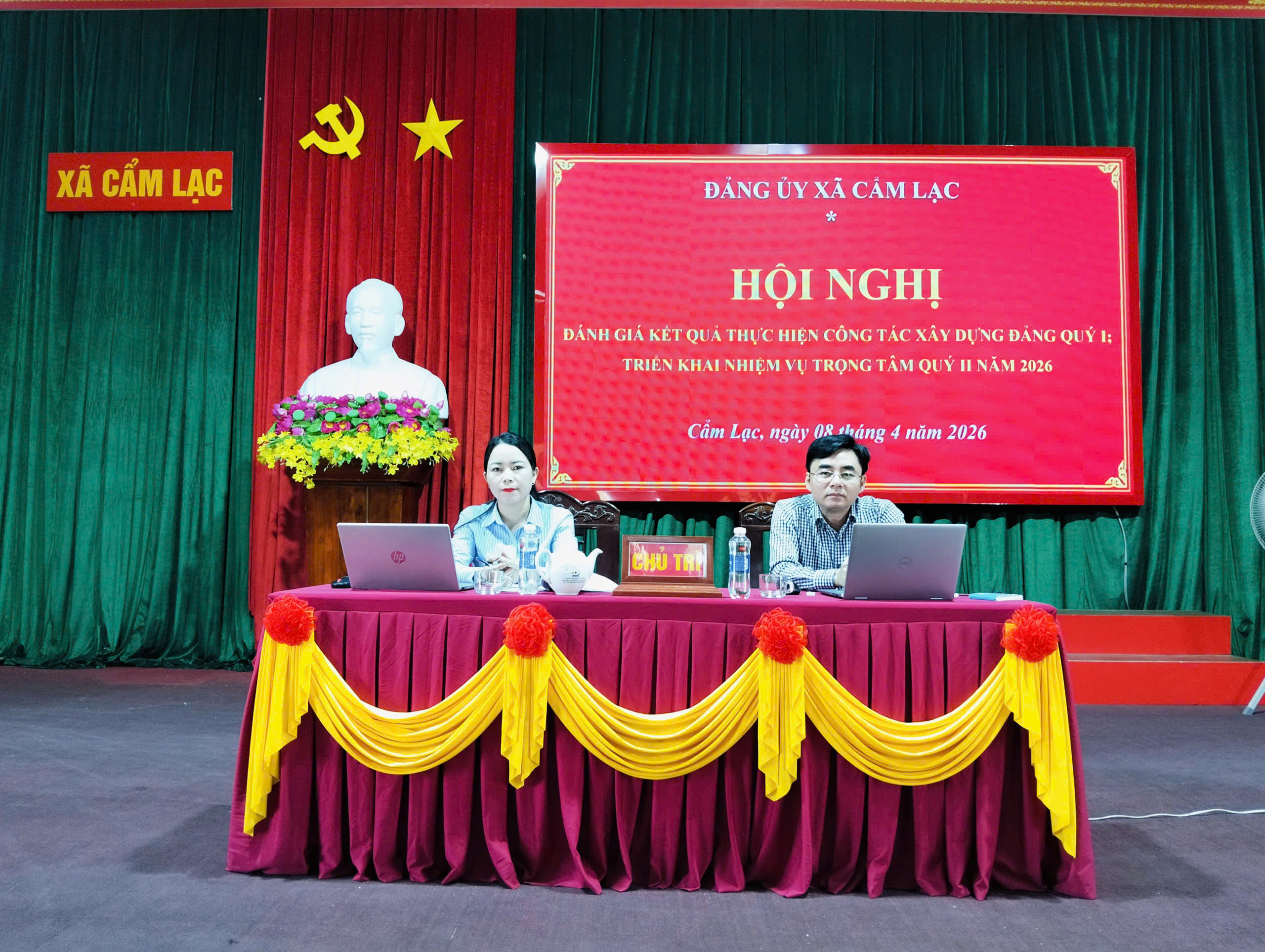 Đảng ủy xã Cẩm Lạc tổ chức hội nghị đánh giá kết quả công tác M Okking39 link mới nhất Đảng quý I, triển khai nhiệm vụ trọng tâm quý II năm 2026 