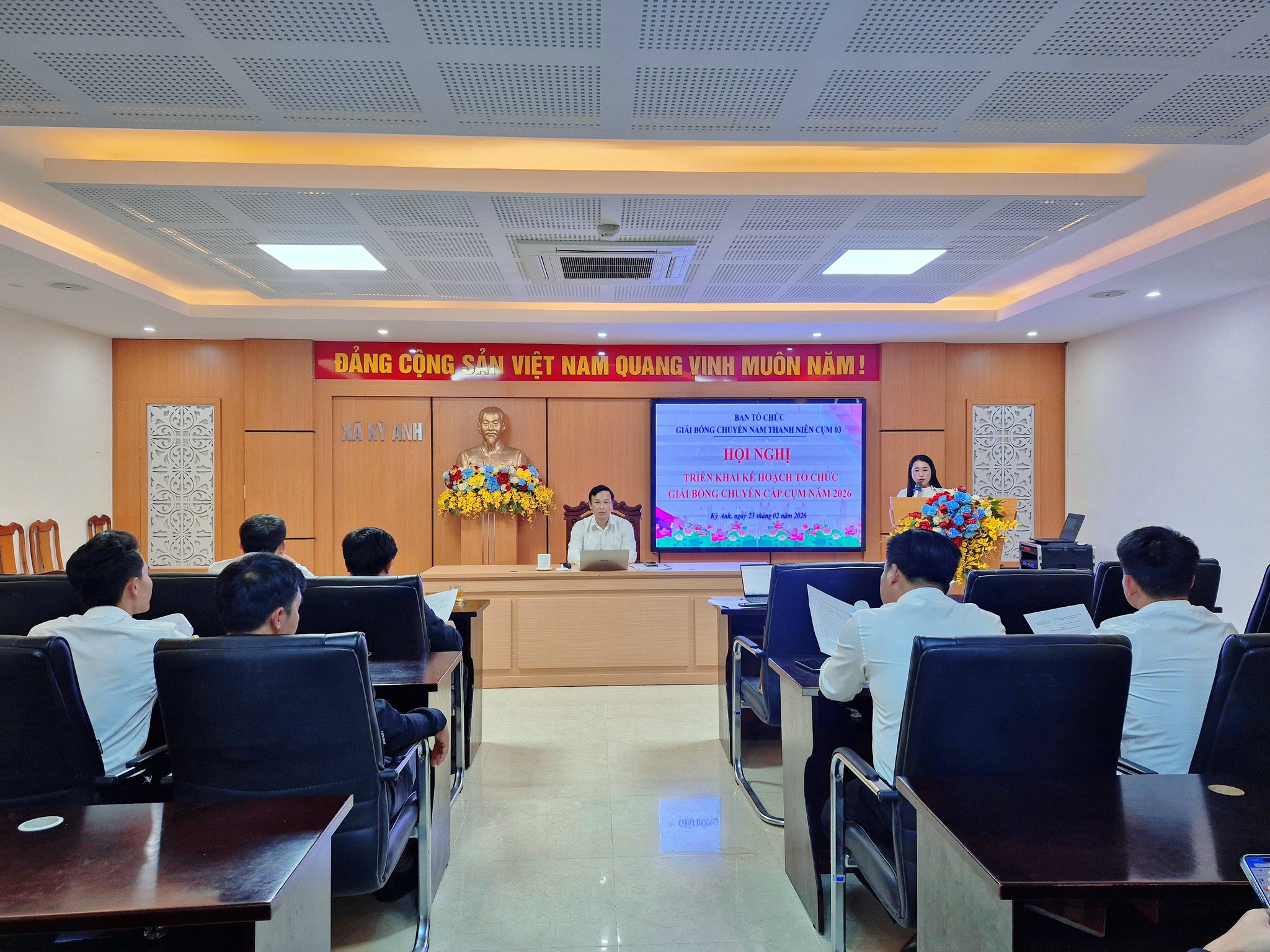 Cụm 03 tổ chức Hội nghị triển khai Kế hoạch tổ chức Giải bóng chuyền nam cấp cụm năm 2026 