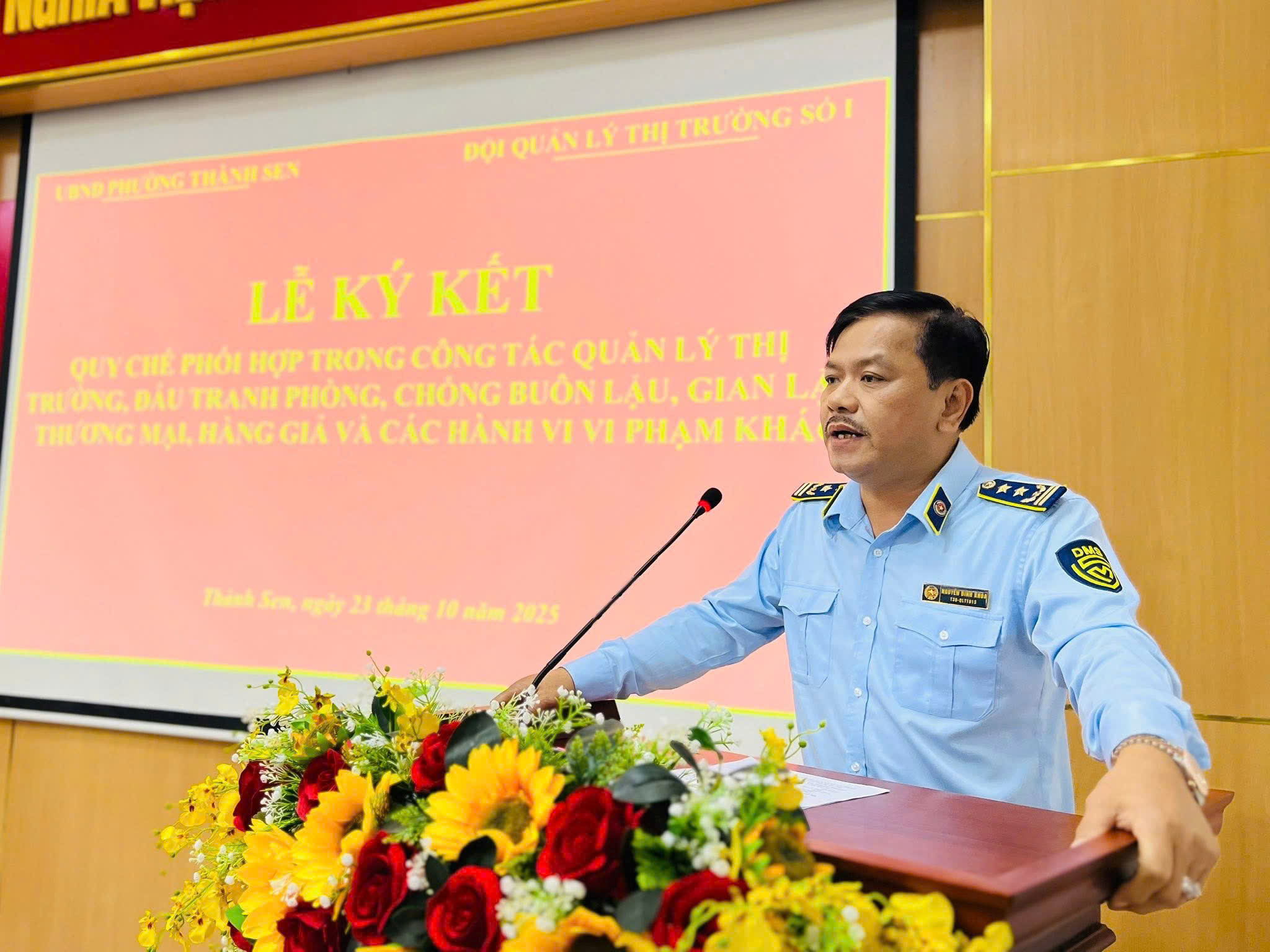  Chi cục Quản lý thị trường hoàn thành ký kết quy chế phối hợp với các UBND xã, phường trên địa bàn