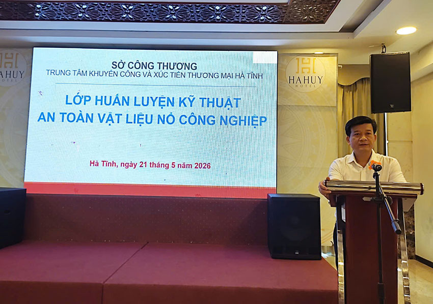 KHAI MẠC LỚP HUẤN LUYỆN KỸ THUẬT AN TOÀN VẬT LIỆU NỔ CÔNG NGHIỆP NĂM 2026