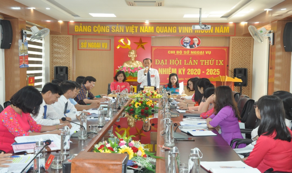 Đại hội Chi bộ Sở Ngoại vụ Hà Tĩnh lần thứ IX, nhiệm kỳ 2020-2025