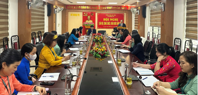 Hội nghị cán bộ, công chức, viên chức năm 2024 của Sở Ngoại vụ Hà Tĩnh  “Đoàn kết - Dân chủ - Kỷ cương - Sáng tạo”