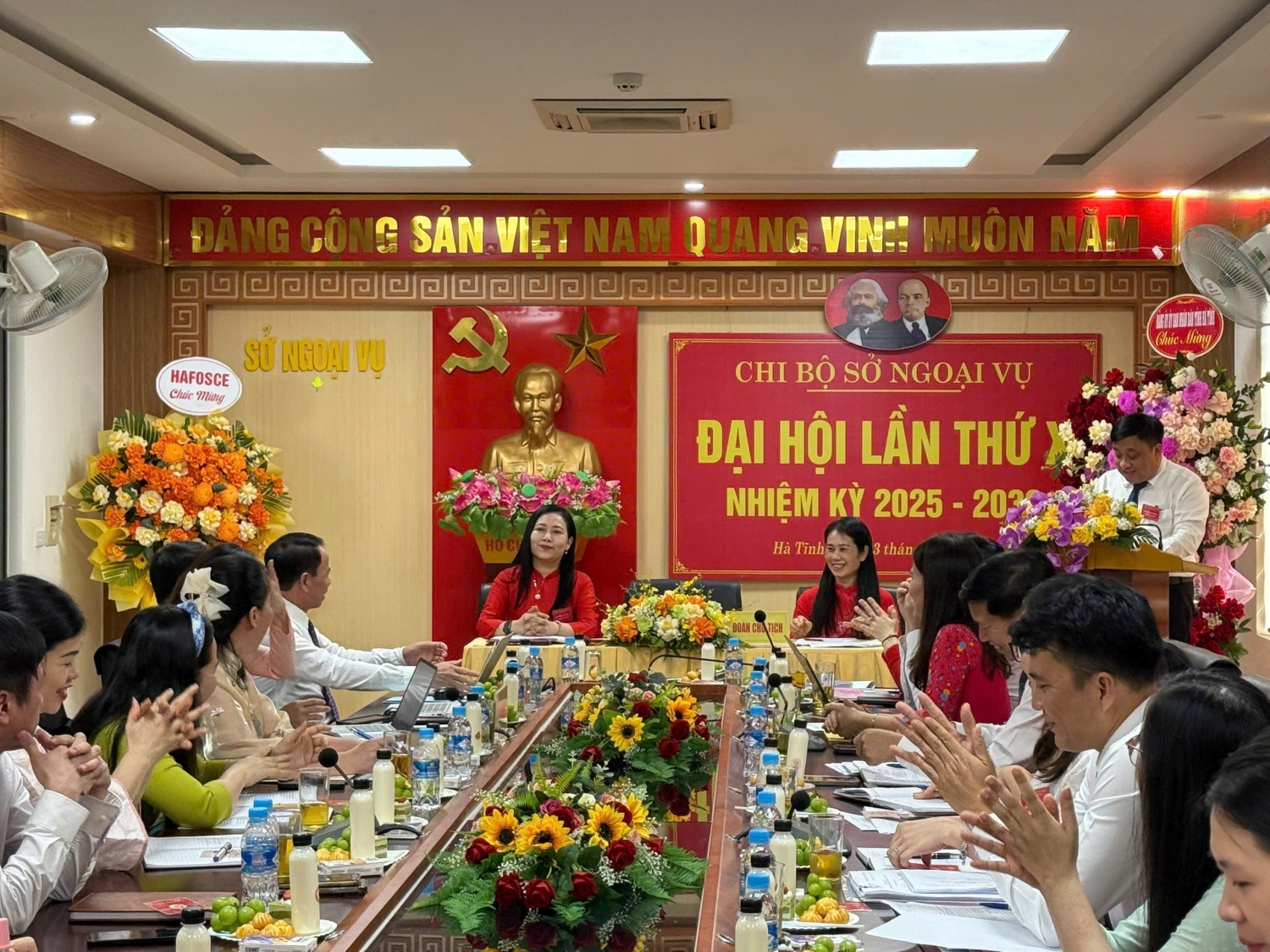 SỞ NGOẠI VỤ HÀ TĨNH TỔ CHỨC THÀNH CÔNG ĐẠI HỘI CHI BỘ LẦN THỨ X, NHIỆM KỲ 2025 - 2030