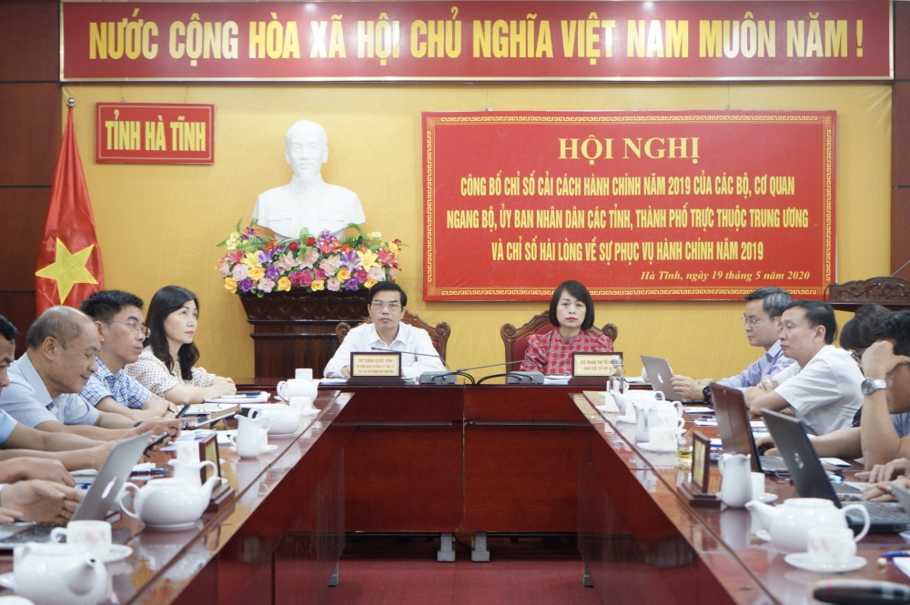 Hà Tĩnh đứng thứ 12/63 tỉnh thành về chỉ số Cải cách hành chính (PARINDEX) năm 2019