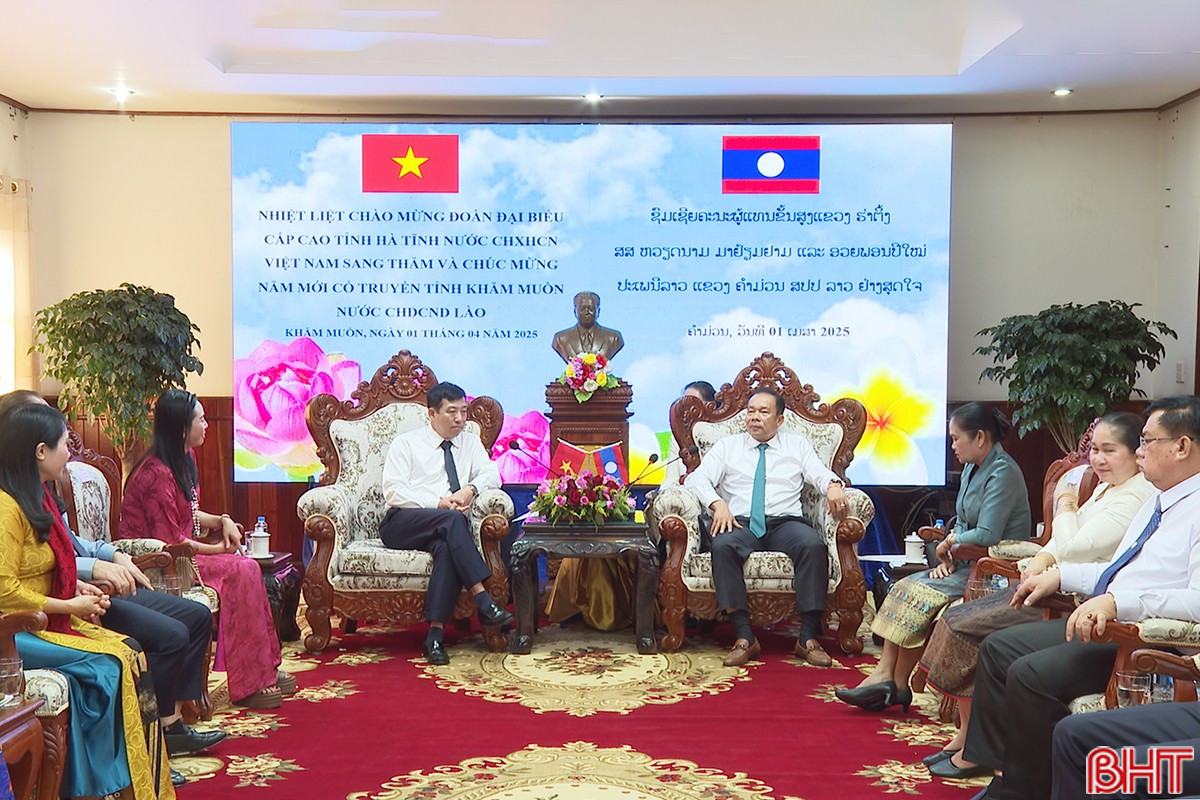 Tiếp tục phát huy tinh thần hữu nghị, hợp tác cùng phát triển giữa Hà Tĩnh và Khăm Muồn