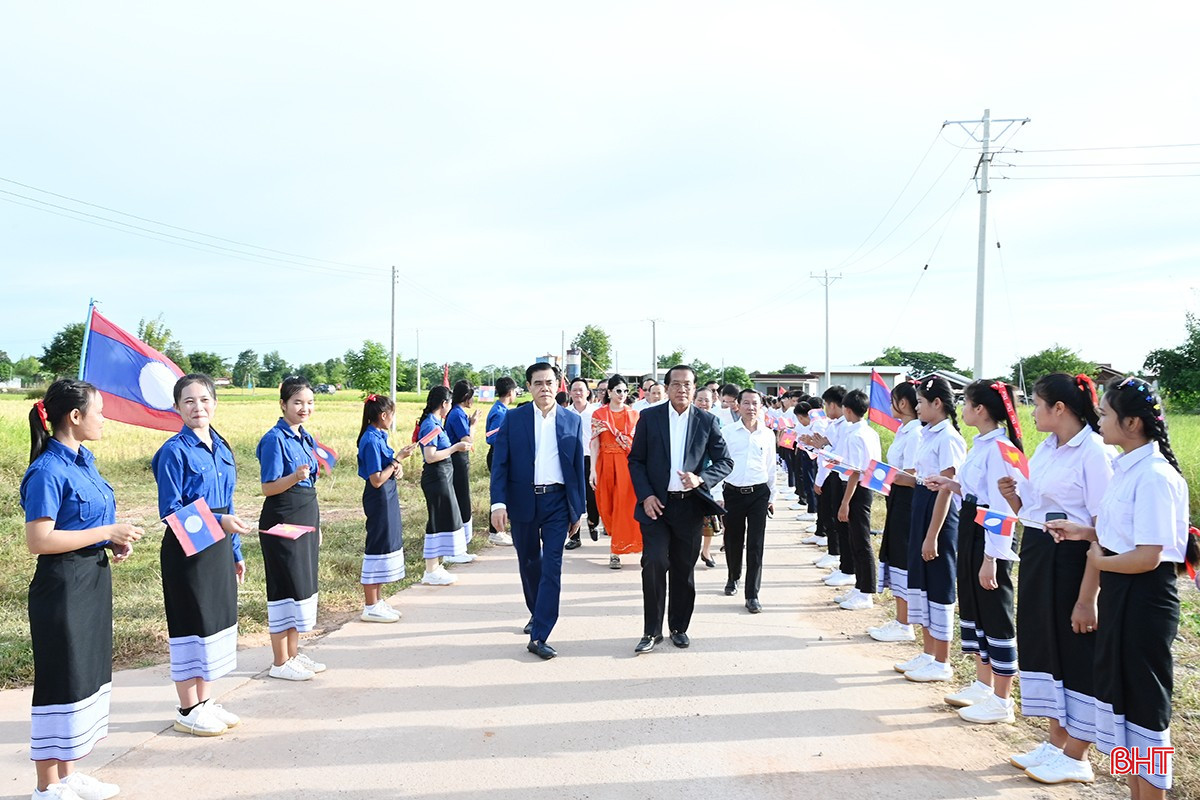 Vận hành hệ thống thủy lợi tại Lào do Hà Tĩnh làm chủ dự án