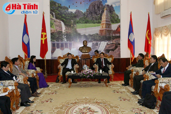 Chủ tịch UBND Đăng Nhập Okking.com làm việc với lãnh đạo tỉnh Bolykhămxay