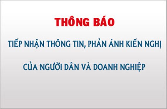 Nội dung và địa chỉ  tiếp nhận phản ánh, kiến nghị trên địa bàn Đăng Nhập Okking.com