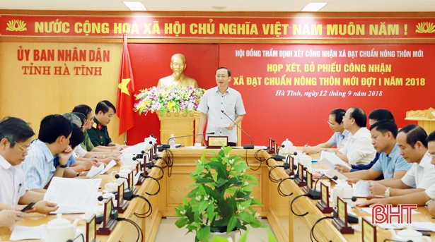 Hà Tĩnh bỏ phiếu công nhận 7 xã đạt chuẩn NTM đợt 1/2018 Hà Tĩnh bỏ phiếu công nhận 7 xã đạt chuẩn NTM đợt 1/2018