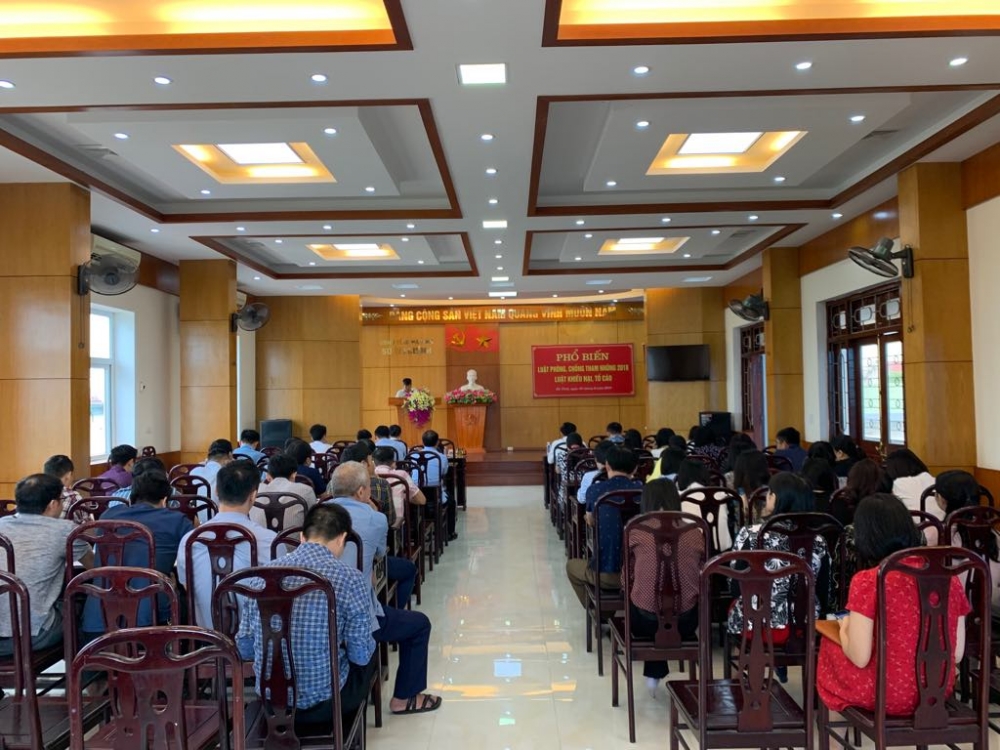 Hội nghị phổ biến Luật Phòng, chống tham nhũng  2018; Luật Tố cáo 