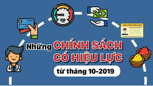 Chính sách nổi bật có hiệu lực tháng 10/2020 Chính sách nổi bật có hiệu lực tháng 10/2020