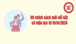 Những chính sách nổi bật có hiệu lực trong tháng 6/2024