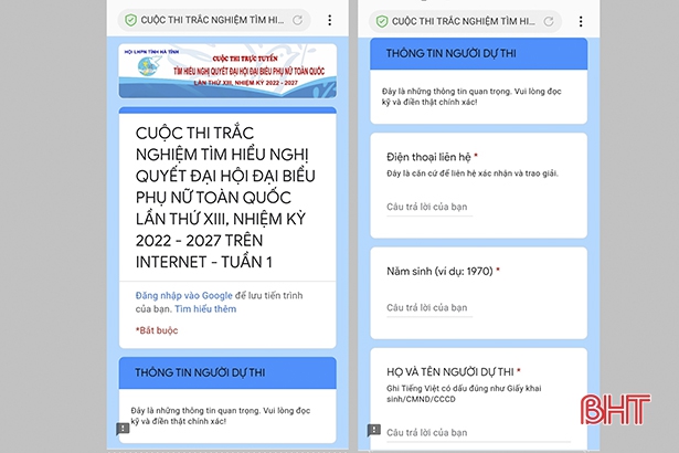 Tổ chức thi trắc nghiệm tìm hiểu Okking 50.com uy tín số 1 thị trường Đại hội đại biểu Phụ nữ toàn quốc lần thứ XIII