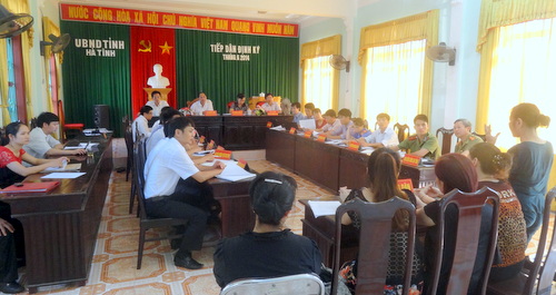 Ủy ban nhân dân tỉnh tiếp công dân định kỳ tháng 6 năm 2014