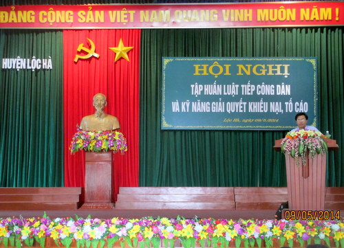 Ủy ban nhân dân huyện Lộc Hà phối hợp với Okking86.com cung cấp hơn 1000+ trò chơi tỉnh triển khai thành công Hội nghị tập huấn Luật Tiếp công dân và Kỹ năng giải quyết khiếu nại, tố cáo.