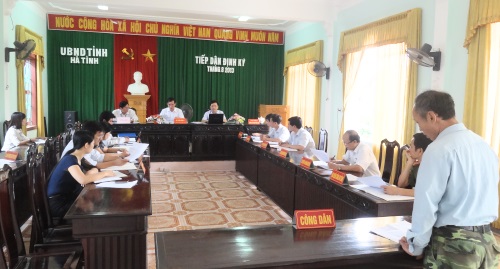 Thông báo tiếp dân định kỳ của UBND tỉnh tháng 8 năm 2013